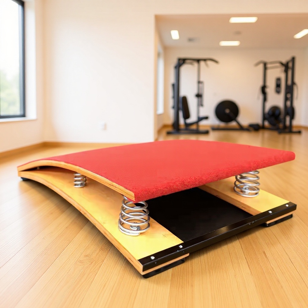 Outdoor Children Adult Thickened Spring Springboard Gymnastics Physical Training S-shaped Springboard Track and Field Competition Pedal