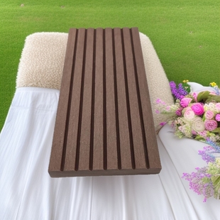 Outdoor Outdoor Plastic Wood Solid Slats Chair Bench Bar Park Flower Bench Backrest Villa Bench Anti-corrosion Wooden Bench Bar