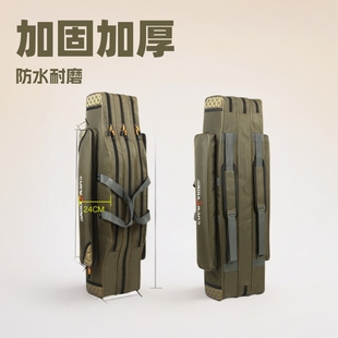 Big Belly Fishing Backpack Processing Custom Oxford Cloth Thickeneded Fishing Bag Double; Three Layer Rod Bag Fishing Gear Bag Manufac
