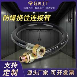 防爆挠性管定制BNG钢丝编织连接软管4分 6分防爆管穿线管挠性管