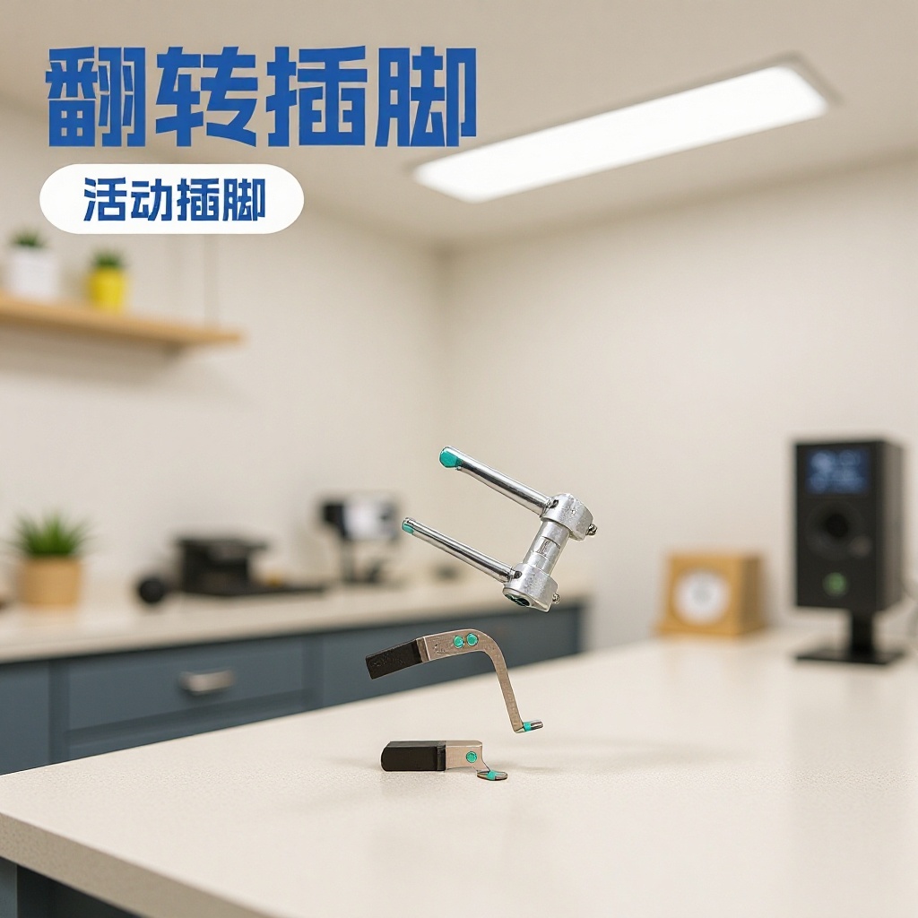 国标活动插脚 翻转插脚 折叠电源插头支架 接触片