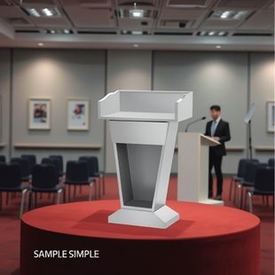 Stainless Steel Lecture Desk Welcome Desk Light Luxury High-end Hotel Property Parking Registration Desk Sales Department Concierge Desk