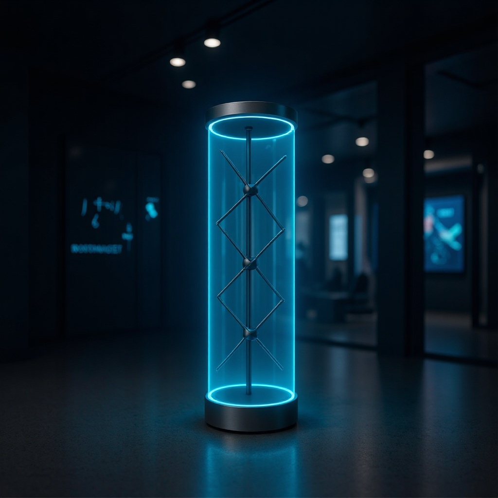 56 65cm裸眼3d全息风扇数字人亚克力保护罩LED虚拟3D全息数字人