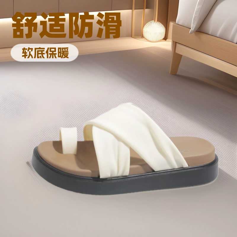 Summer slippers platform, beach footwear, fashionable universal non-slip sandals, internet celebrity, soft sole