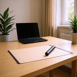 源头厂家软木皮革写字垫电脑桌垫跨境供货彩印定制超大皮革鼠标垫