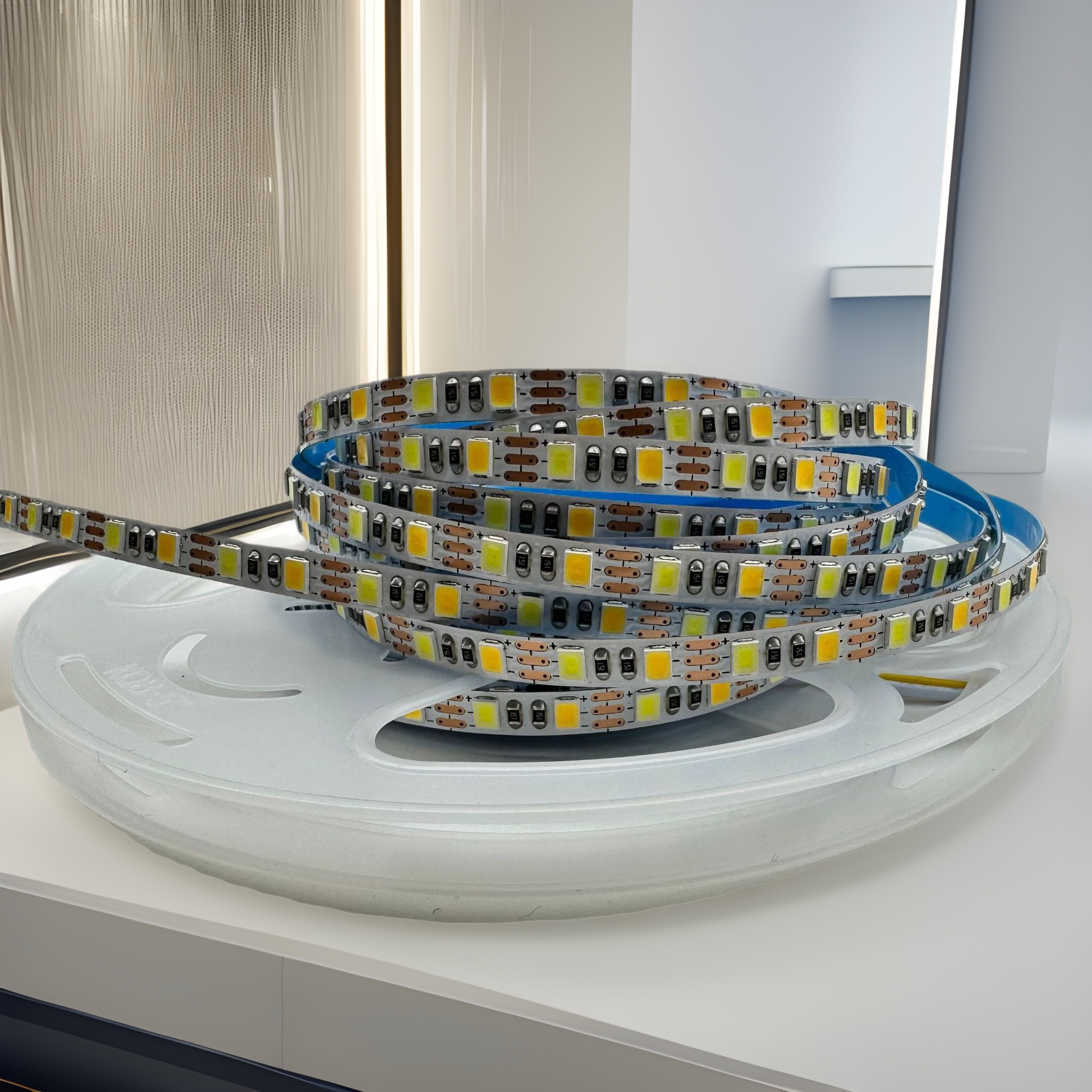 Wholesale 5v low voltage led strip self-adhesive 5mm wide stepless dimming DIY manual lighting painting intelligent two-color light strip