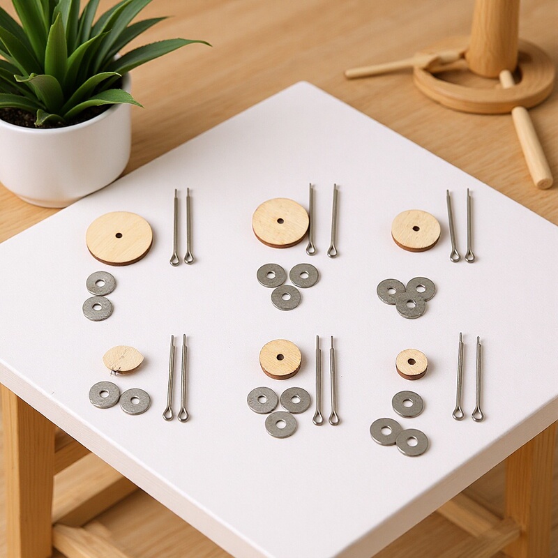 Teddy Bear Joint Accessories DIY Wooden Rotatable Nail Tip Joint Bear Joint Bonding Bolt 10 Sets in a Pack Teddy Bear Joint Accessories DIY Wooden Rotatable Nail Tip Joint Bear Joint Bonding Bolt 10 Sets in a Pack