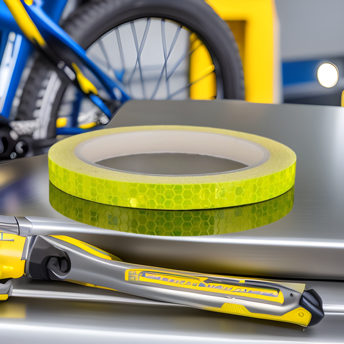 Tendero recomendar pegatinas de bicicleta de montaña coche esquema pegatinas reflectantes equipo luminoso bicicleta accesorios de la motocicleta rueda