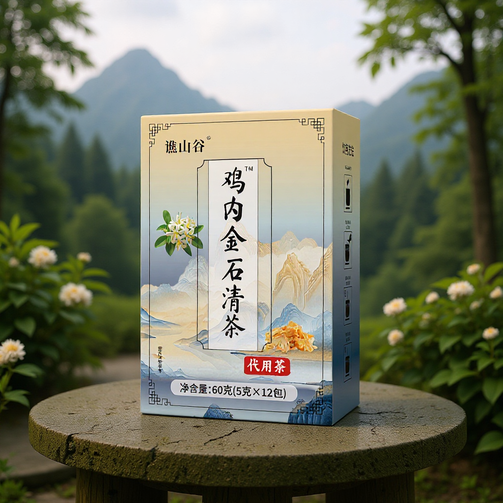 谯山谷鸡内金石清茶60g盒装养生茶厂家批发一件代发