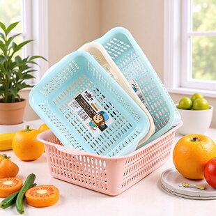 (Wholesale), plastic drying rack, storage system for fruits and vegetables, storage basket, increased thickness