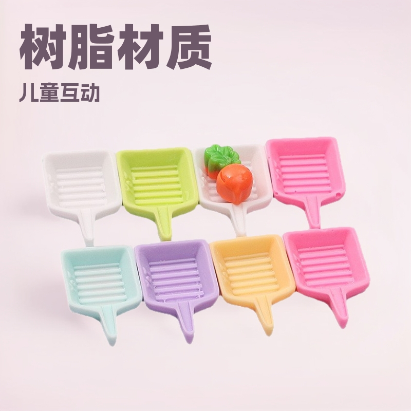 미니 시뮬레이션 철 냄비 수지 장난감 어린이 DIY 놀이 집 소형 음식 장난감 주방 모델 작은 액세서리 도매