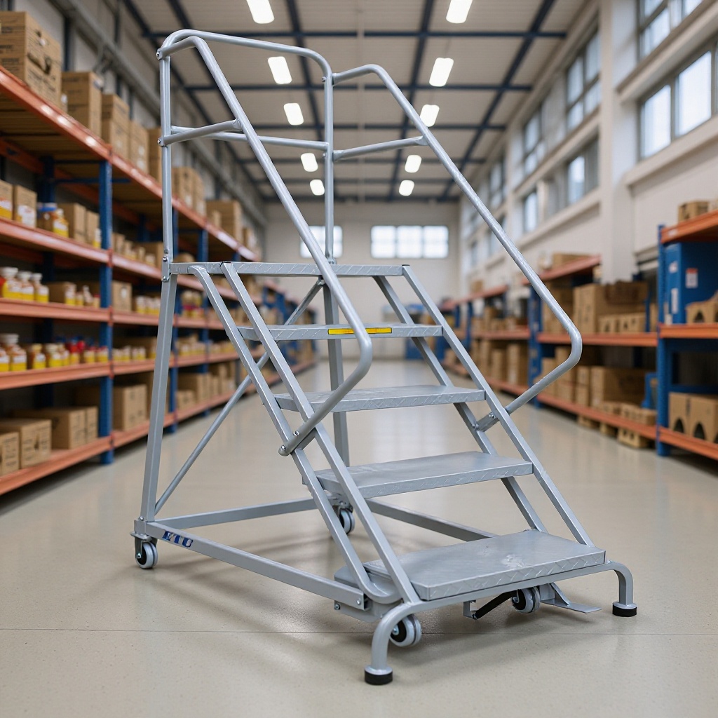 美(欧)式钢制组装式可移动登高梯,CE认证,出口欧盟,不止是!