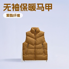 拉链马甲外套工作服团体高品质无袖加厚棉保暖工装男