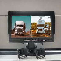 Два изображения грузовика 1080P передний и задний регистратор AHD камера HD AHD монитор 2 разделенный экран