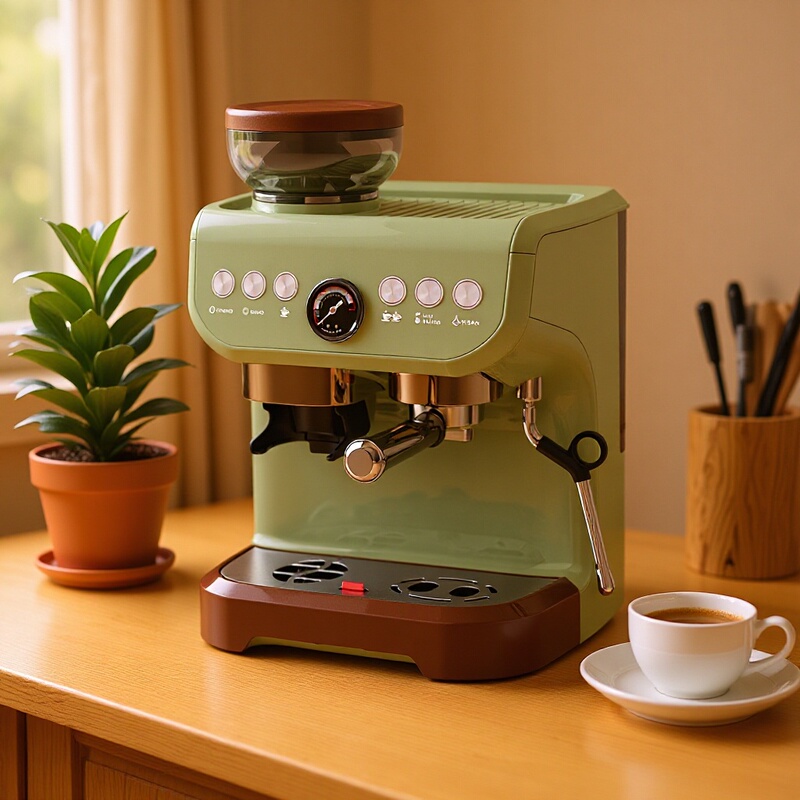 Multifunctional Coffee Bean Grinding Coffee Machine All-In-One Semi-Automatic Espresso Machine Oem Production