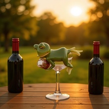 青蛙挂花盆边缘悬挂装饰玻璃鱼缸挂件边缘花园户外仿真动物摆件