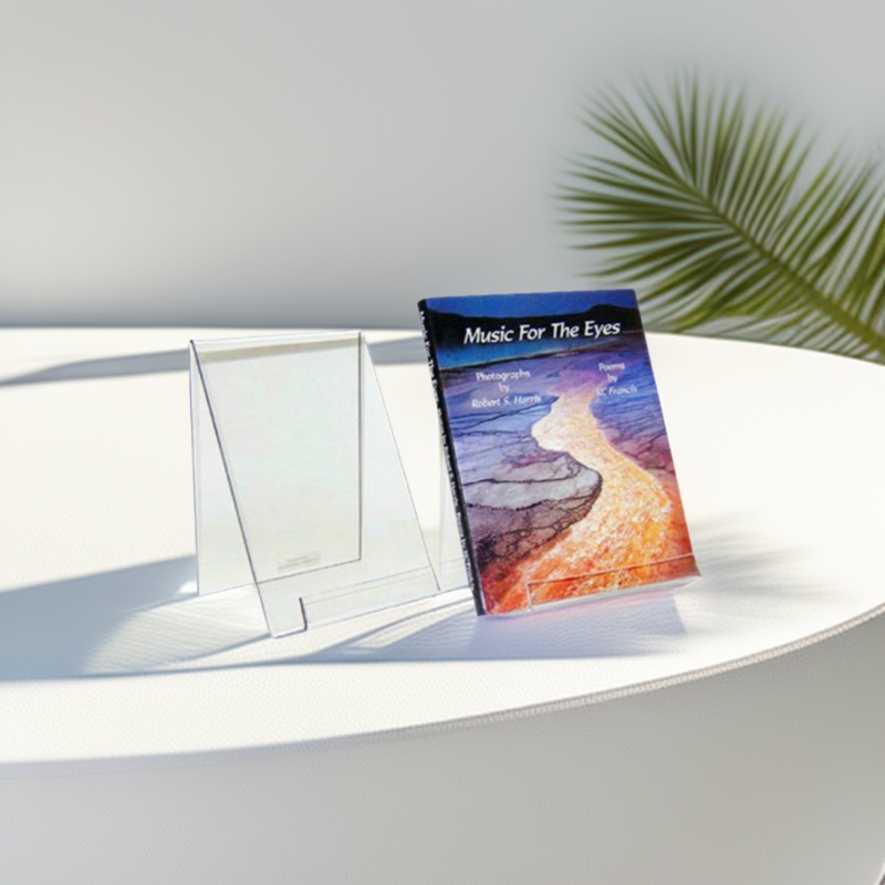 亚克力透明创意书架加工制作 有机玻璃新书陈列架生产厂家