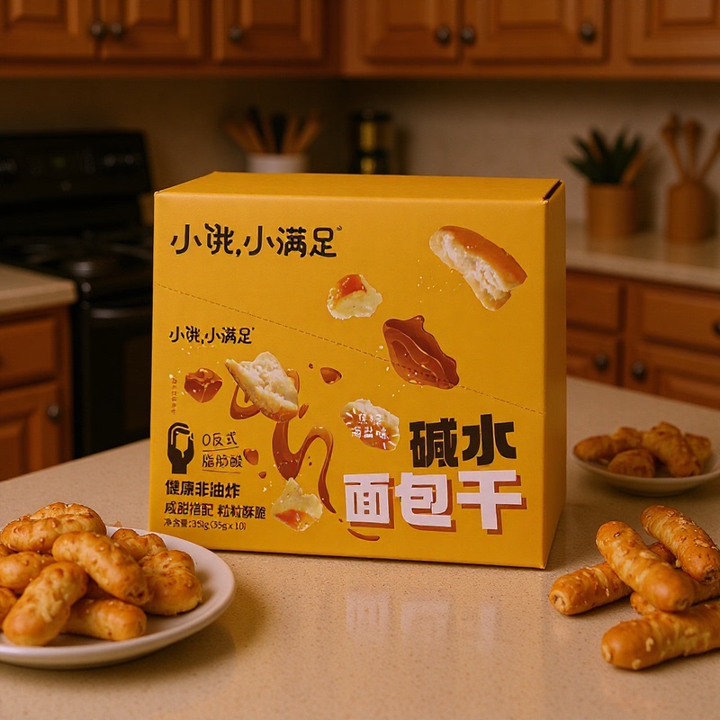 Hongtu Xiaomaiyan Alkaline Water Puffed Bread Crumbs Caramel Sea Salt Flavor Snack Bulk Wholesale Hongtu Xiaomaiyan Alkaline Water Puffed Bread Crumbs Caramel Sea Salt Flavor Snack Bulk Wholesale
