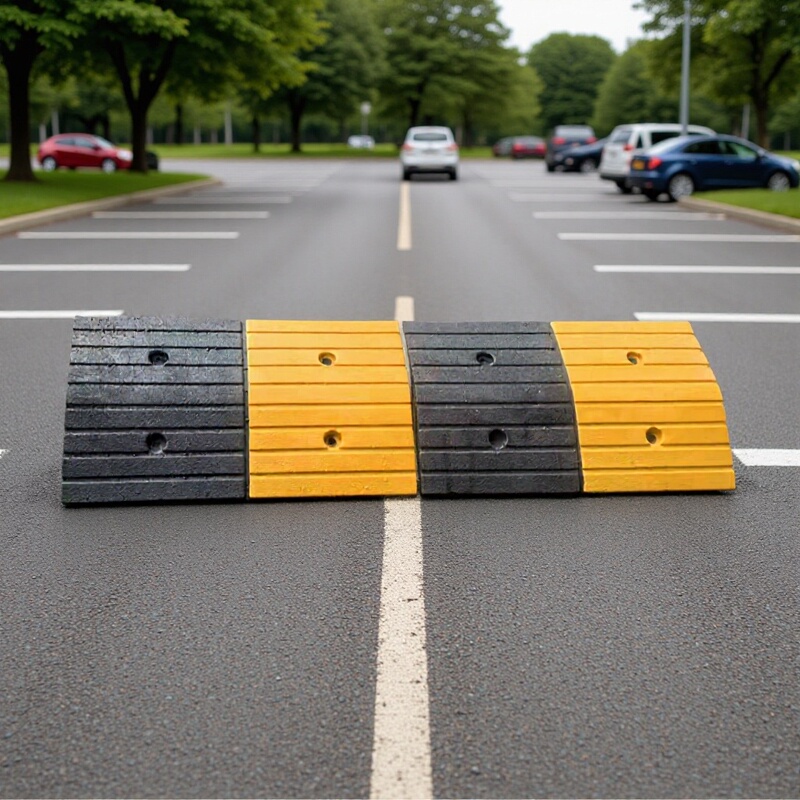 Rubber Speed Bumps, Cast Steel Thickened Traffic Facilities, Cast Iron Speed Limit Reduction Bumpers, Speed Humps