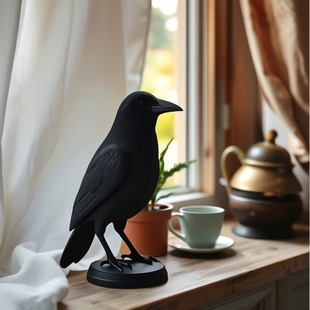 Vocal simulation Crow props black crow decoration wholesale decoration bird Halloween decoration supplies
