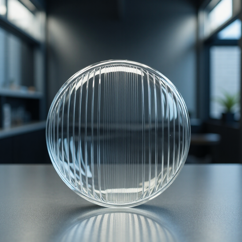 灯饰配件价格从优135圆汽车灯灯片机压玻璃灯饰配件透明灯罩大灯