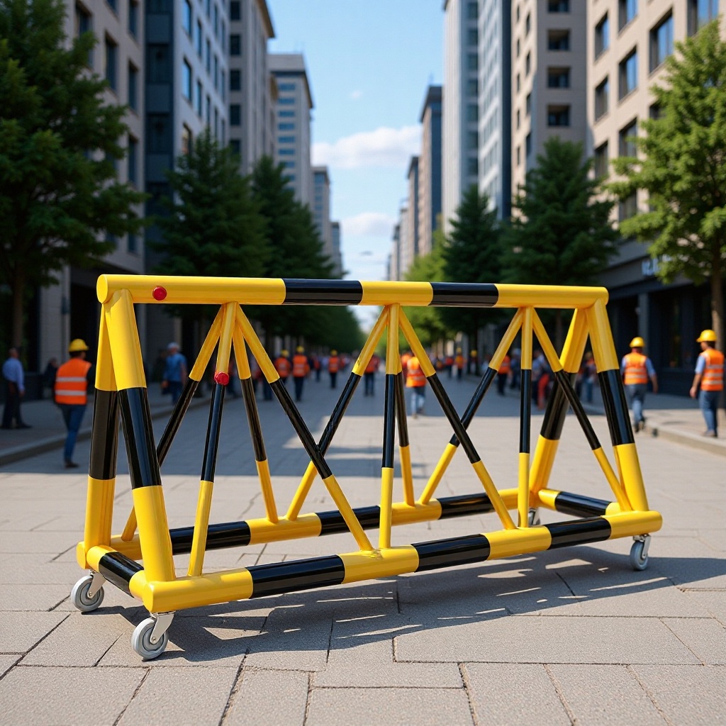 学校门口停车路障护栏安全防护拒马防冲撞护栏可移动隔离墩现货
