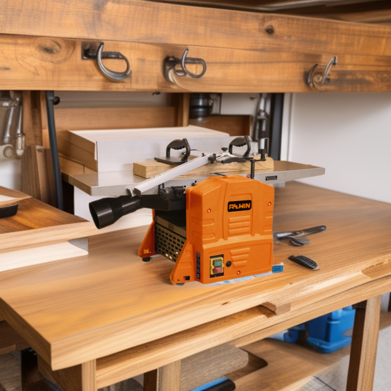 Powerful Desktop Planer 1250W Workbench Thick Planer Suitable for Hardwood and Softwood Planing and Thickening Processing
