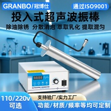 实验室乳化破碎提取细胞振动消泡投入式超声波振棒清洗机设备