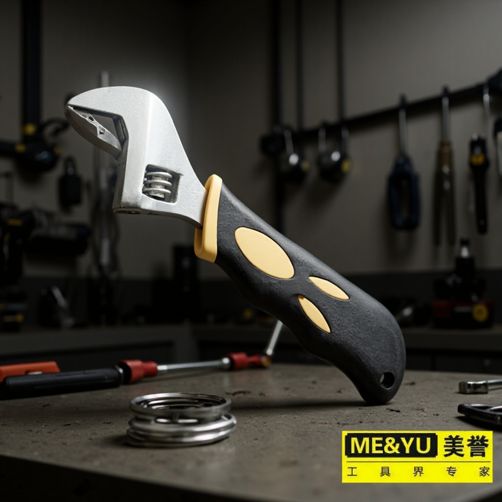 邵东美誉出售活络扳手 套柄活动扳手短柄扳手6寸双色套柄可调扳手