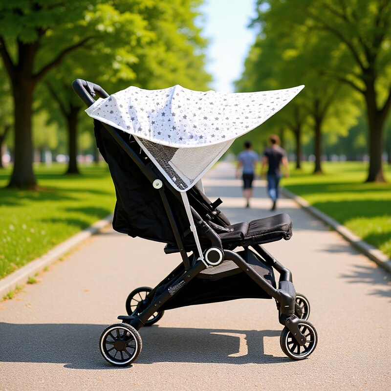 Baby stroller sunshade, magical sun umbrella for strolling, UV protection cover for children's strollers