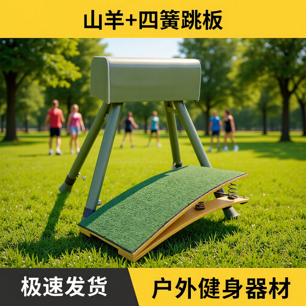 Training Equipment Gymnastics Track and Field Training Competition Equipment Goat Four-Spring Springboard Wooden Horse Pedal Springboard