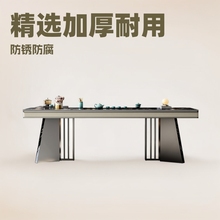 高端岩板茶桌椅組合現代輕奢簡約大板家用辦公茶台高級感茶幾批發