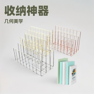 Factory Wall Sundries File Storage Rack Multi-layer Desktop File Double-layer Rotating Storage Rack Integrated File Storage