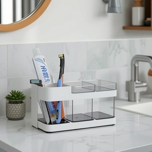 New simple toothbrush holder suit bathroom couple toothbrush holder mouthwash cup toothpaste box toothbrush holder