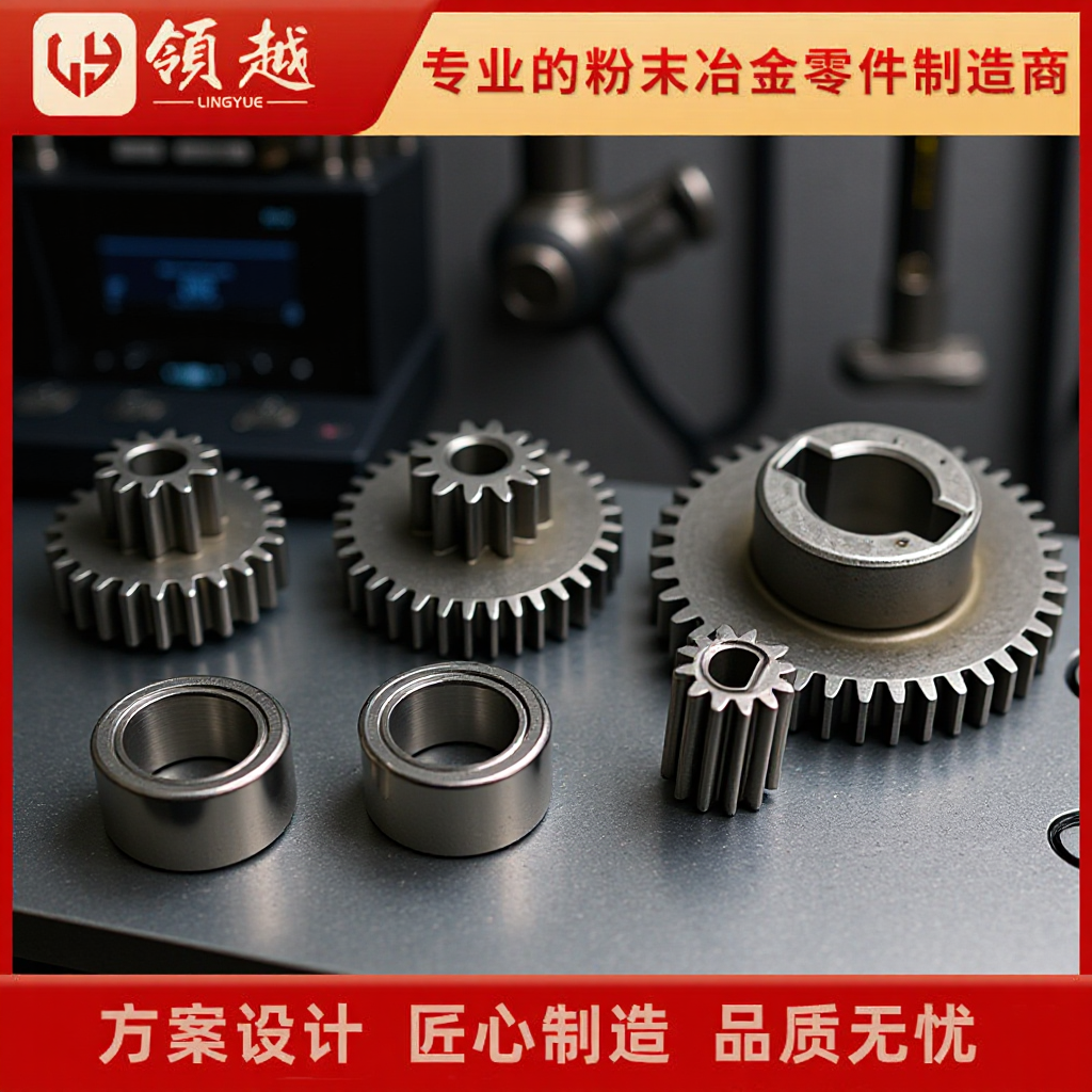 宁波领越粉末冶金厂家直供现货直齿轮齿轮箱配套静音推杆电机齿轮