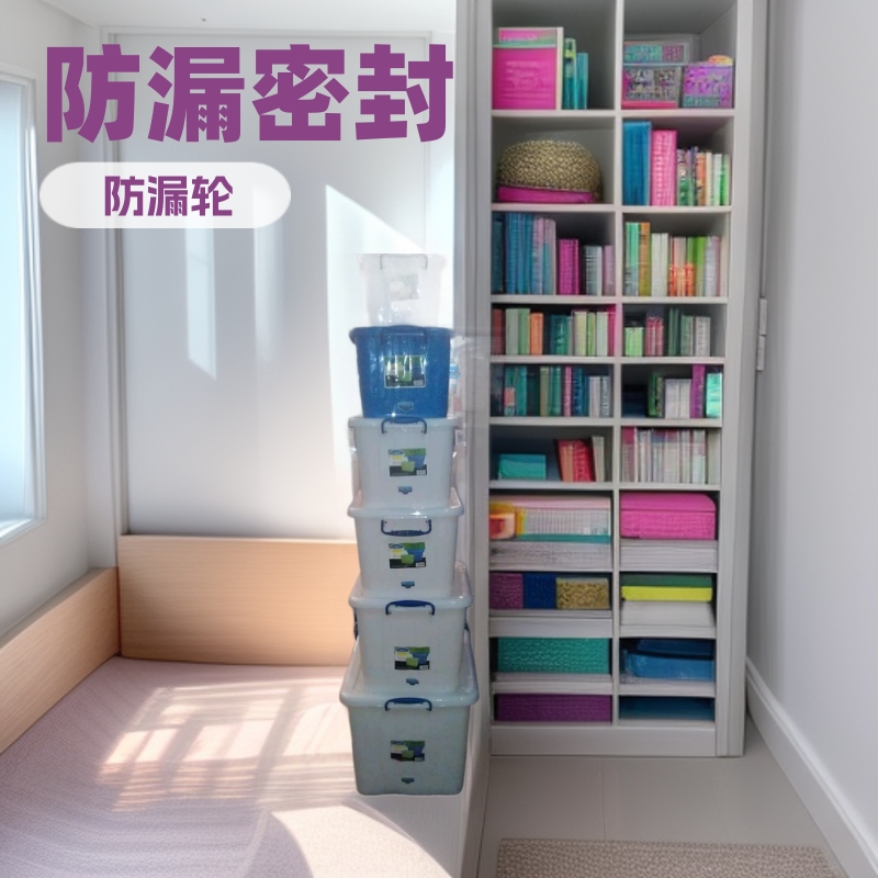 广东珠江6868塑料储物箱有轮有密封盖(广东珠江6868塑料)