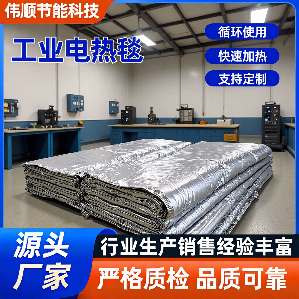 Инженерное электрическое одеяло с алюминиевой фольгой, водонепроницаемое, с регулируемой температурой, для обогрева бетонных покрытий и мостов, прямые продажи с завода