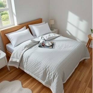 Knitted Cotton Waffle Soybean Quilt Core Summer Cool Quilt Air-Conditioned Quilt Machine Washable Student Single Dormitory Kidsren's Quilt
