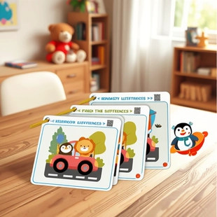 Карточки «Найди отличия» для тренировки внимания 3–6 лет