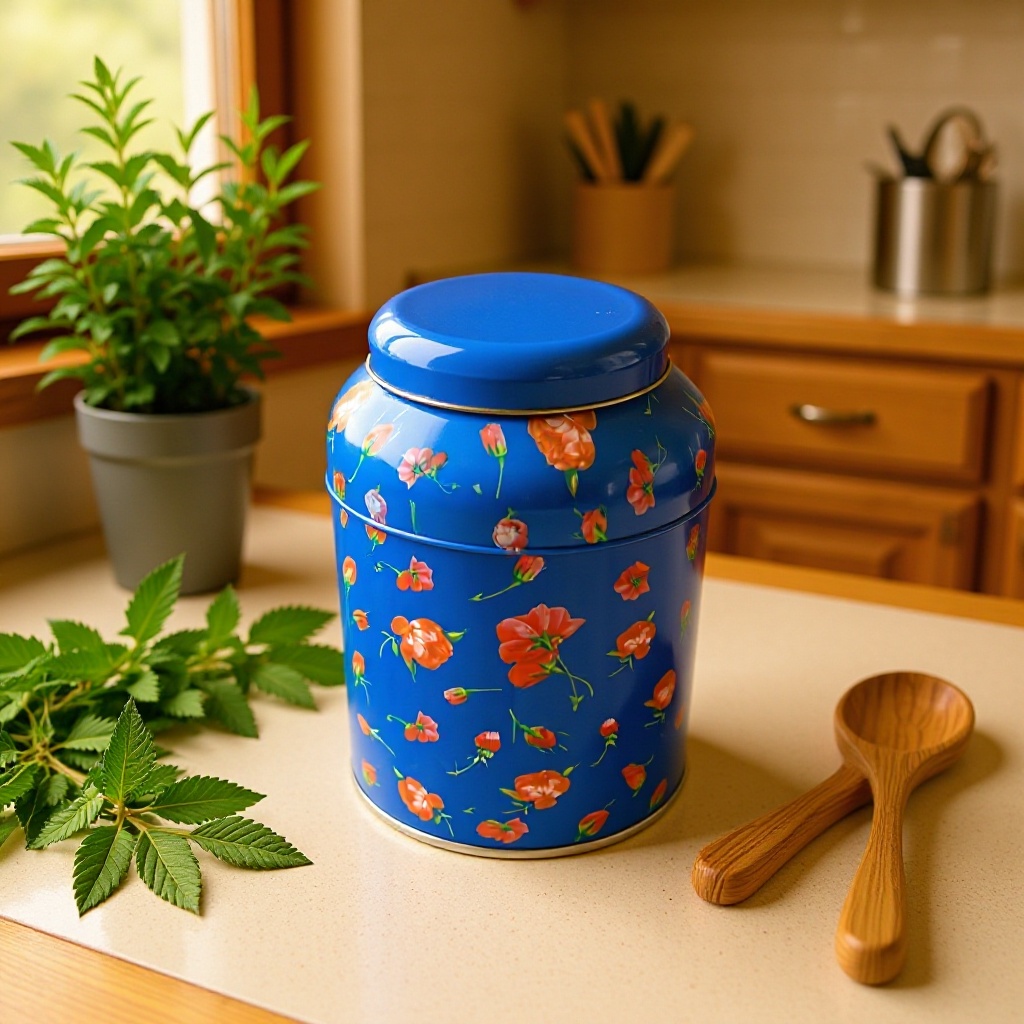 源头工厂供应 圆形大茶叶铁罐、米/家用产品储物铁罐，金属大