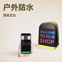 屋外防水LEDスマートファッションバックパックディスプレイ、動的広告、可動式大型スクリーン