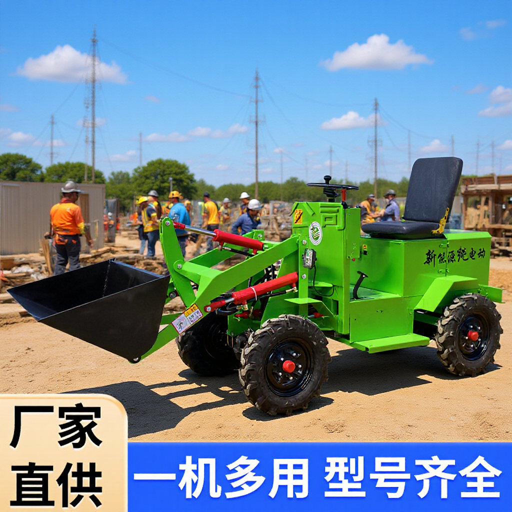 小型柴油四驱装载机电动小铲车厂家农用养殖场清粪车建筑工程推土