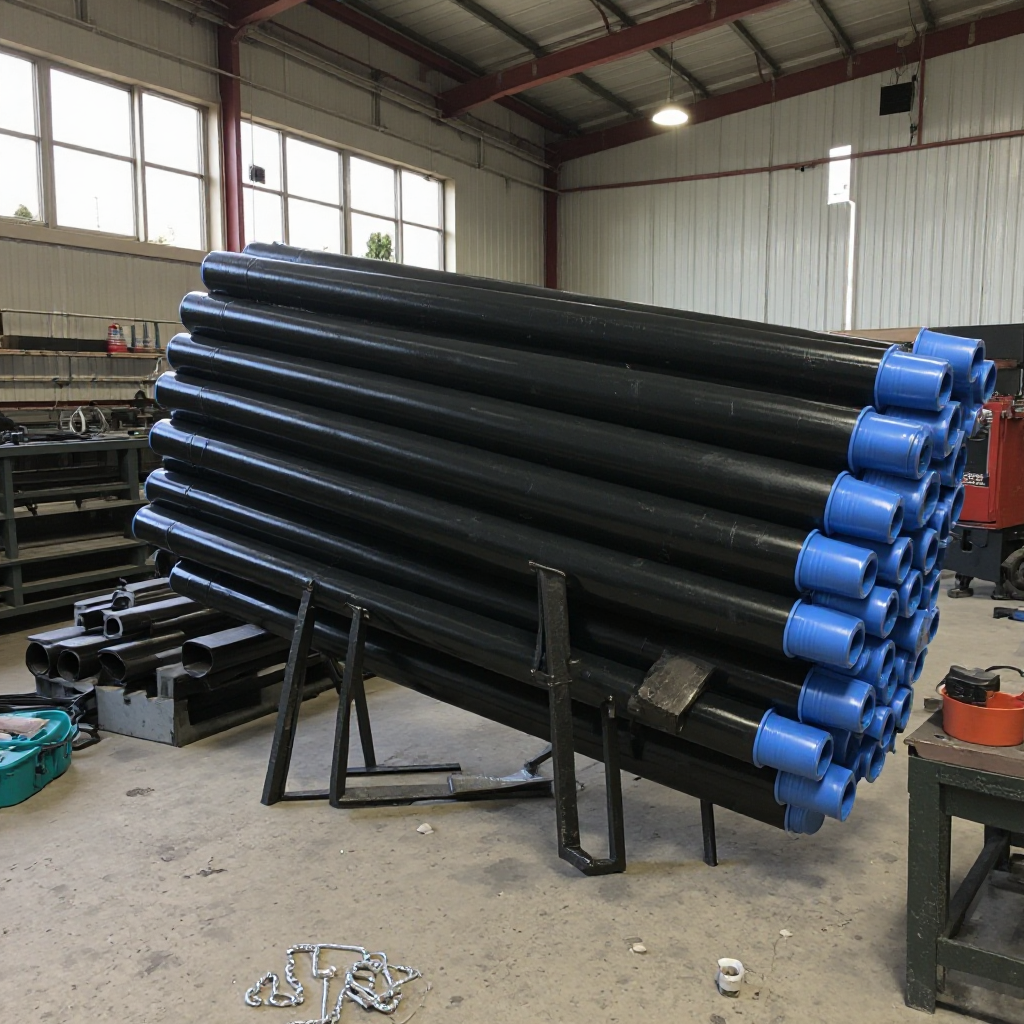 矿用地质圆钻杆 探水探瓦斯用R780摩擦焊圆钻杆 63.5三棱刻槽钻杆