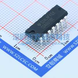 逻辑芯片CD4001BE 原装正品 四2输入或非门 3-18V CMOS工业级