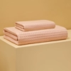 Fuchsia bath towel, set, 2 pieces