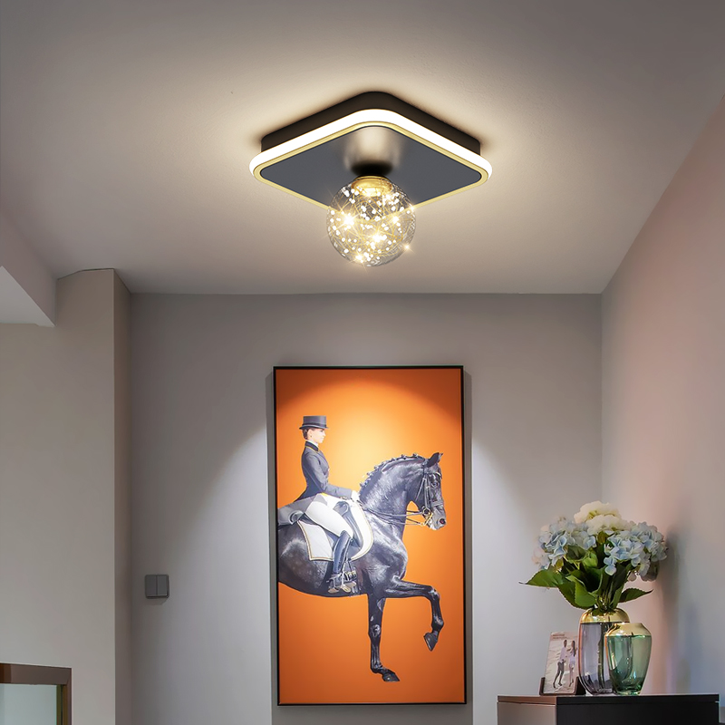 Corridor Aisle Light Simple Modern Led Balcony Entrance Hall Light Creative Popular Starry Sky Ceiling Light