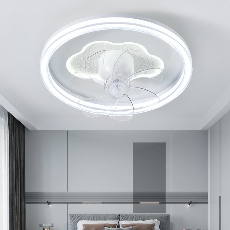 Bedroom Ceiling Lamp Intelligent Offline Voice Shaking Head Electric Fan Lamp Integrated Home Master Bedroom Room Eye Protection Lamp