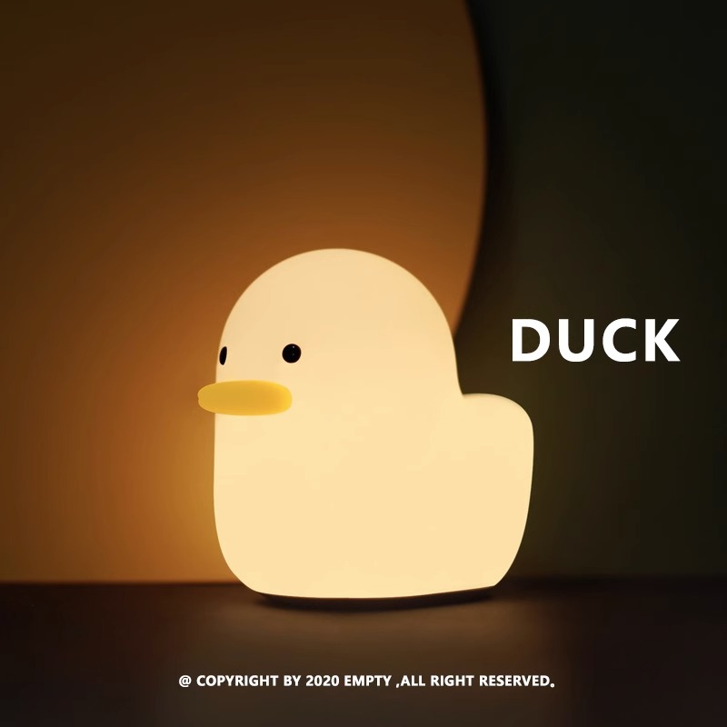 Dumb Duck Sleeping Lamp Pat Lamp Creative Night Light Bedroom Sleeping Lamp Baby Feeding Eye Protection Girl Gift