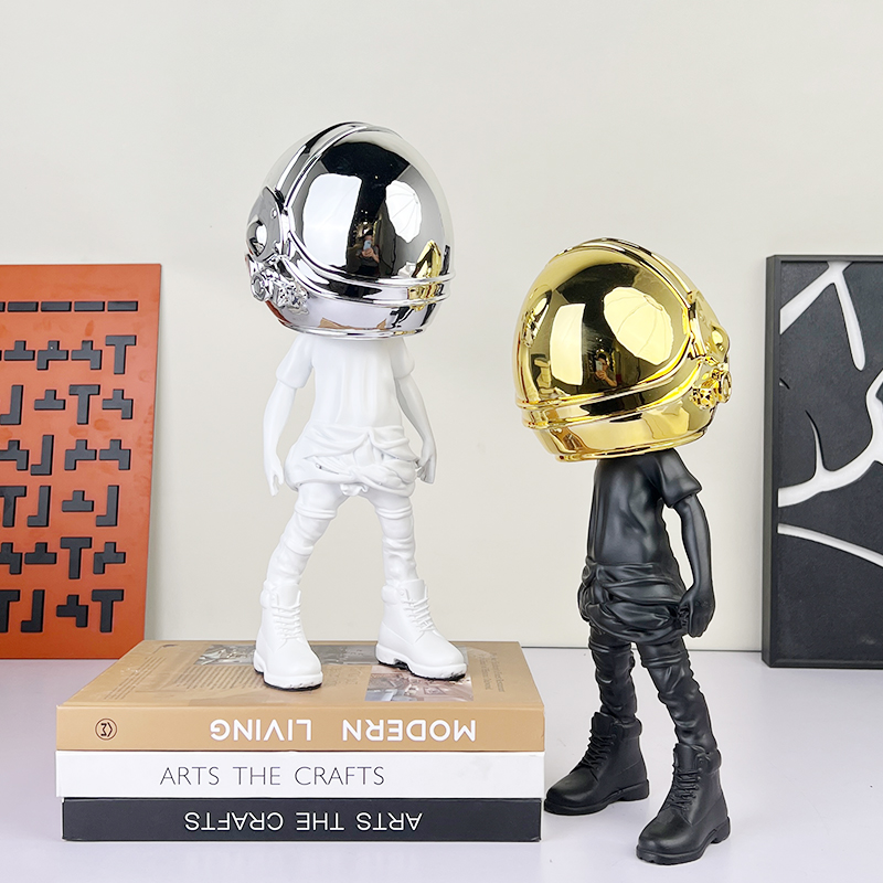 Modern Minimalist Creative Alien Figurine, Light Luxury Abstract Character, Living Room Tv Cabinet, Bookshelf Desktop Cartoon Sculpture Decoration