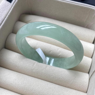 Autumn Frost Condensation Myanmar Ice Type Floating Jadeite Jade Bracelet Women's Processed Concubine Bracelet